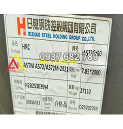 Thép tấm ASTM A572gr50 dày 6mm 7.85mm 8mm 9.85mm 10mm